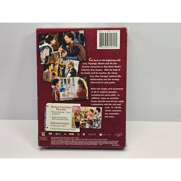 Boy Meets World The Complete First Season DVD, 2004, 3-Disc Set Season One! - Picture 5 of 5